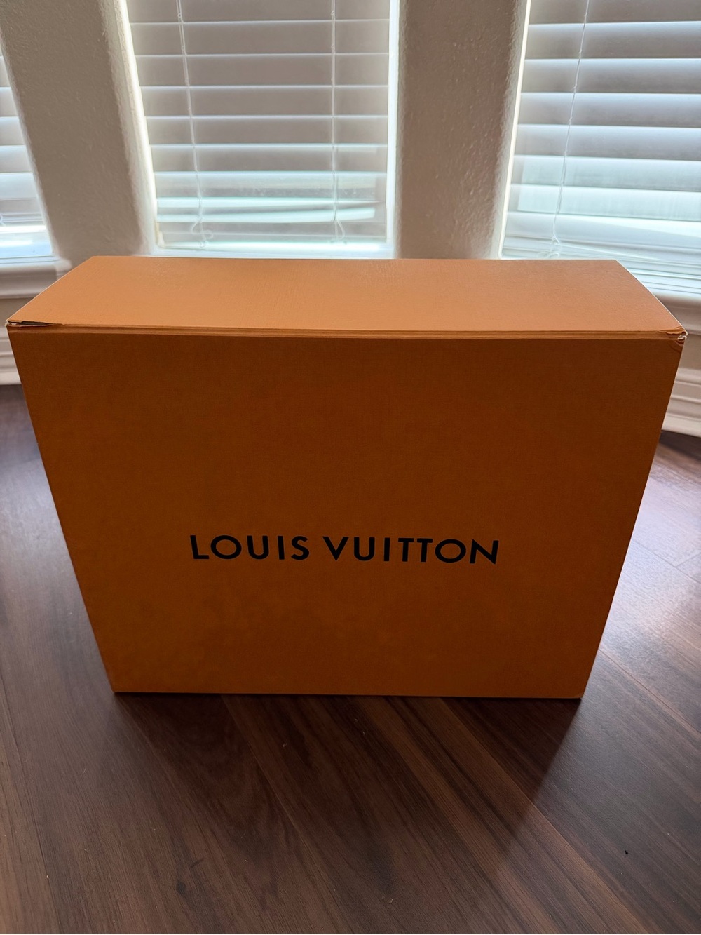 Louis Vuitton Orange Box with Black Logo